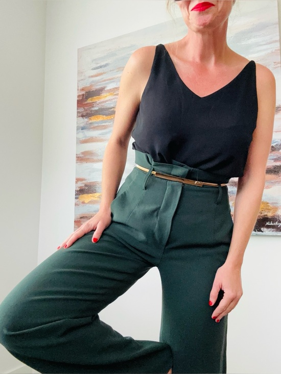 Aritzia Pants - ARITZIA Babaton Power Pant High-Rise Tailored Trouser Forest Green Size 6